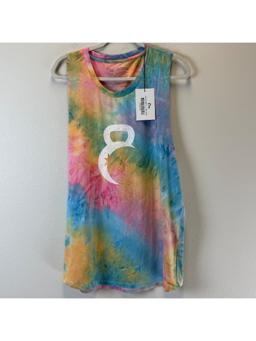 NWT Zyia Rainbow Tie Dye Tank Hendrix Kettle Moon Muscle Tank Top Women’s XXXXL